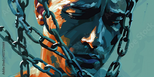 A never-ending struggle to break free from the chains of addiction, with each attempt at recovery met with failure and despair.