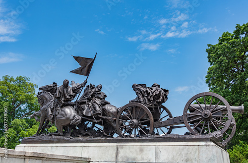 Weapon of War Racing to the Battlefield, Ulysses S Grant Memorial, Washington DC USA photo