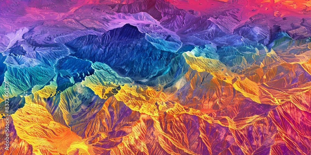 Radiant Infrared Topography of Mountains Radiant Infrared Topography of Mountains