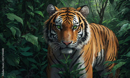 tiger in the jungle