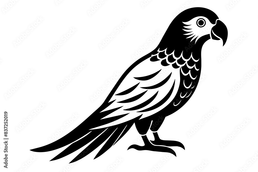 parrot bird silhouette vector illustration parrot bird silhouette vector illustration