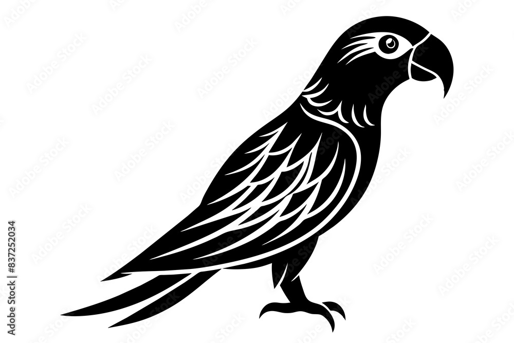 parrot bird silhouette vector illustration parrot bird silhouette vector illustration