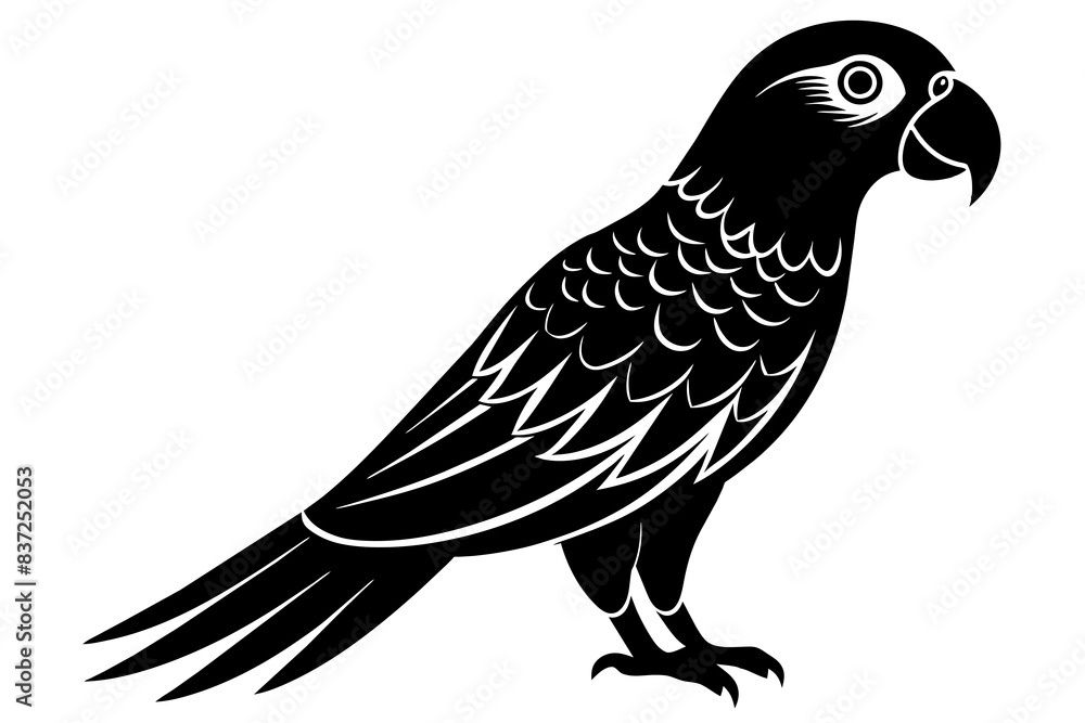 parrot bird silhouette vector illustration parrot bird silhouette vector illustration