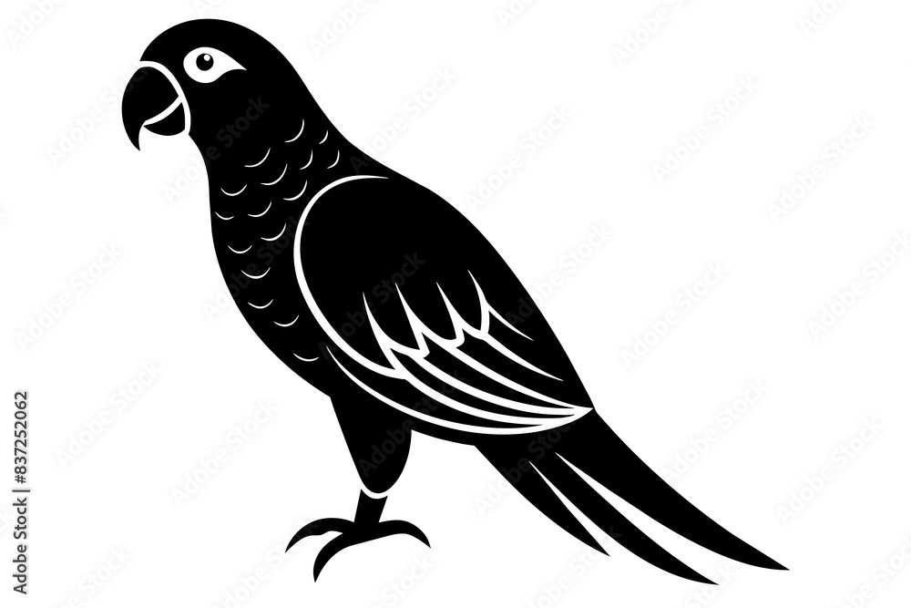 parrot bird silhouette vector illustration parrot bird silhouette vector illustration