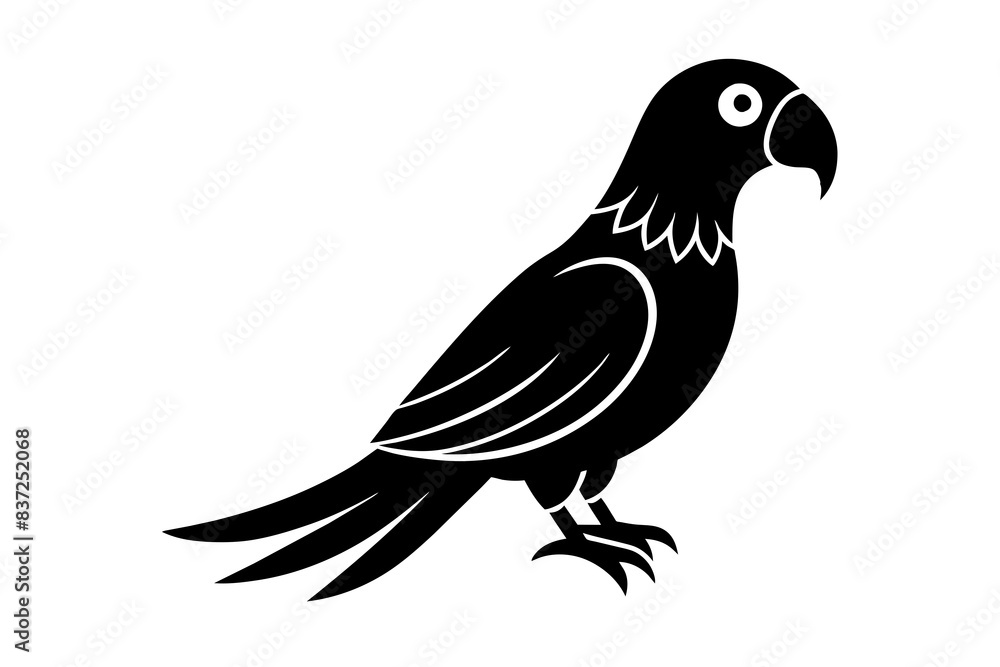 parrot bird silhouette vector illustration parrot bird silhouette vector illustration
