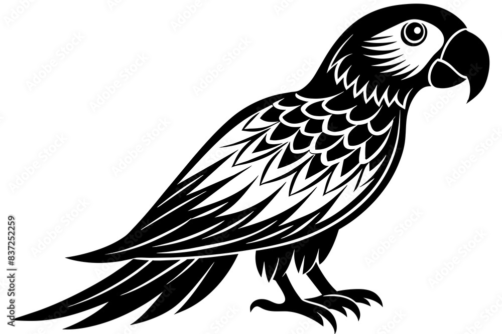 parrot bird silhouette vector illustration parrot bird silhouette vector illustration