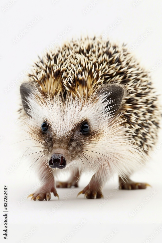 Fototapeta premium A small hedge growing on a clean and white surface
