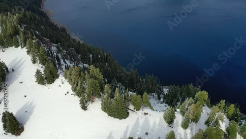 Crater Lake Oregon in winter