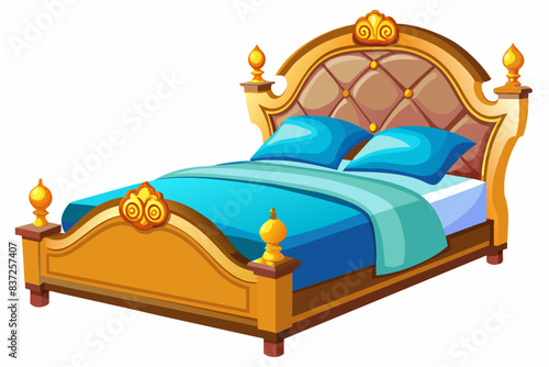 bed vector illustration