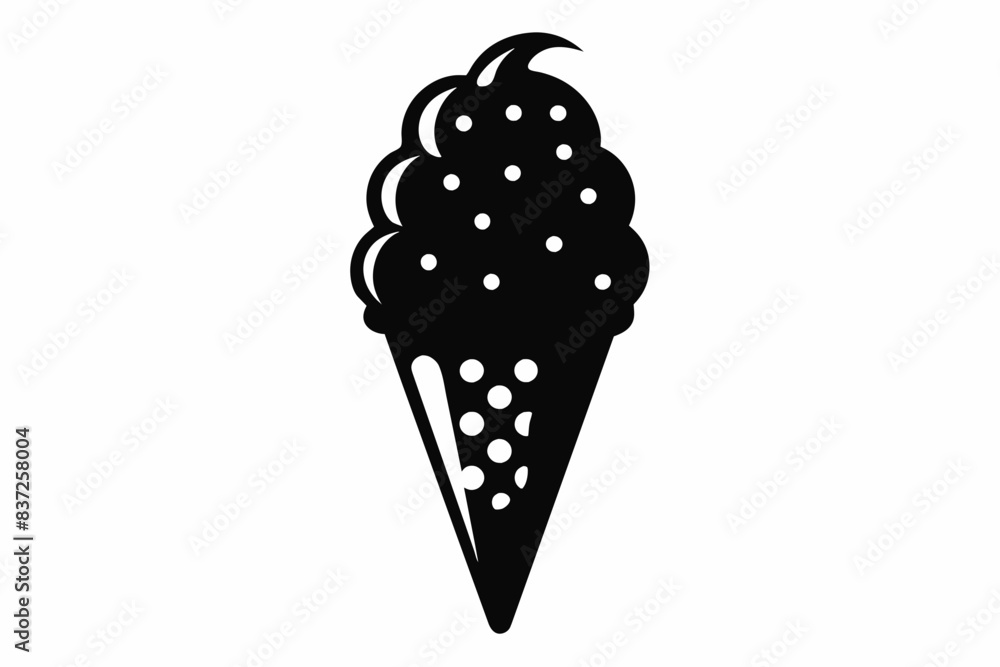 ice cream silhouette vector illustration ice cream silhouette vector illustration