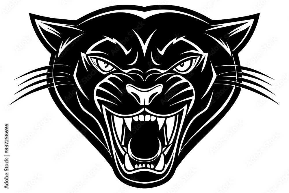panther silhouette vector illustration panther silhouette vector illustration