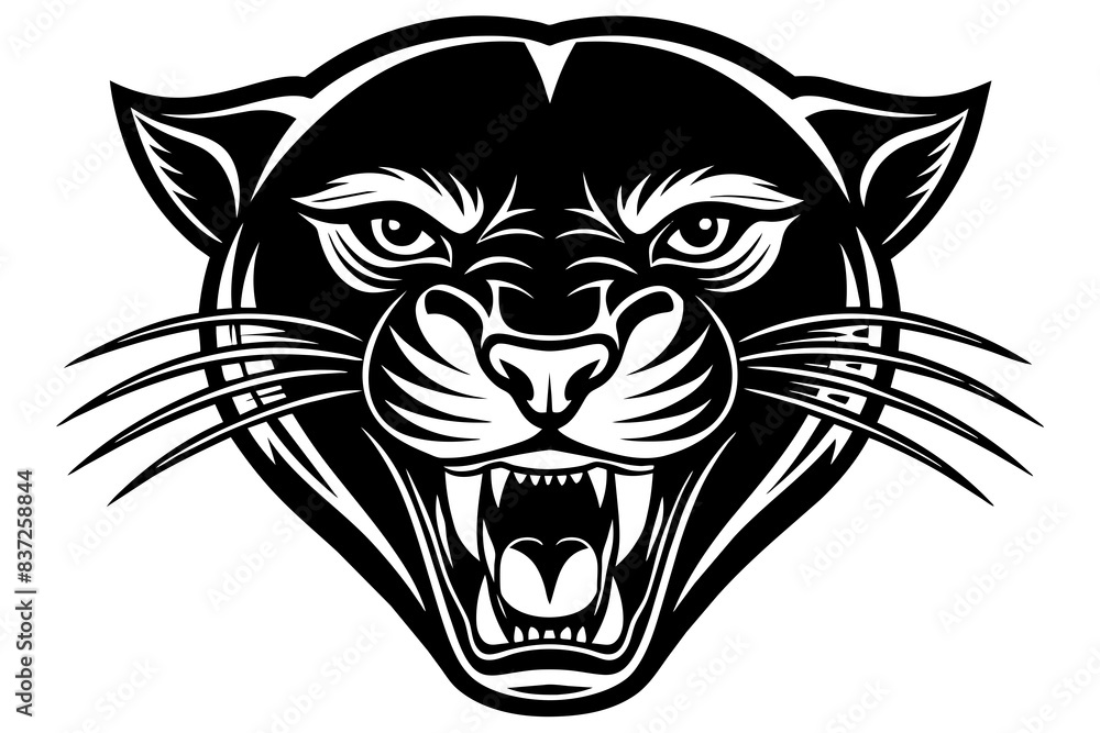 panther silhouette vector illustration panther silhouette vector illustration
