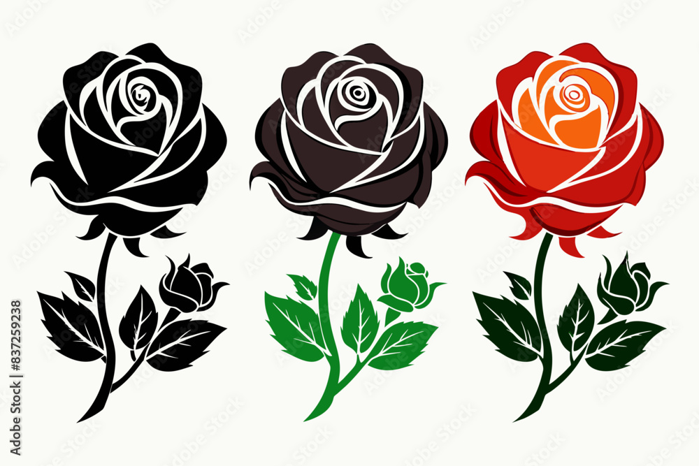 rose vector illustration rose vector illustration