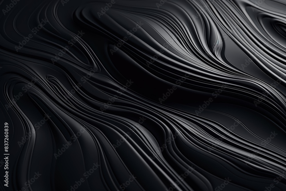 Black abstract marbled texture wallpaper, fluid lines, elegant swirls, close perspective Black abstract marbled texture wallpaper, fluid lines, elegant swirls, close perspective