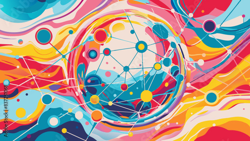 Abstract Science and Technology Conceptual Artwork