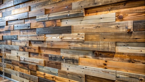 Reclaimed wood wall paneling with a rustic texture pattern , texture, reclaimed wood, wall paneling, rustic, weathered, vintage, wooden, background, interior design, home decor, natural photo