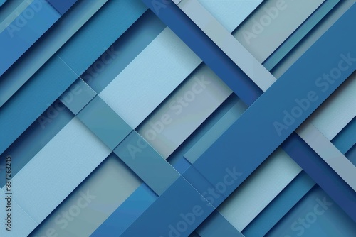 Abstract blue geometric overlay layers background design for art and graphic projects