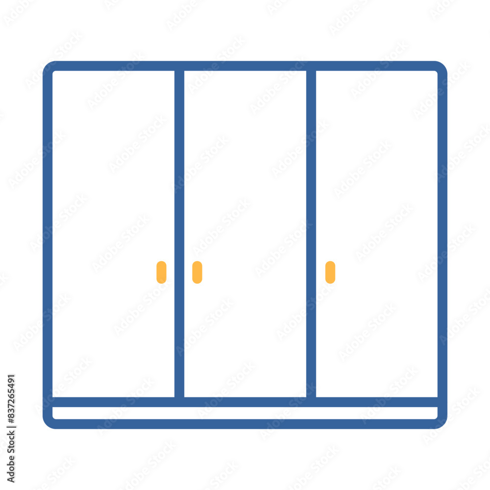 Cupboard vector icon. Furniture sign Cupboard vector icon. Furniture sign