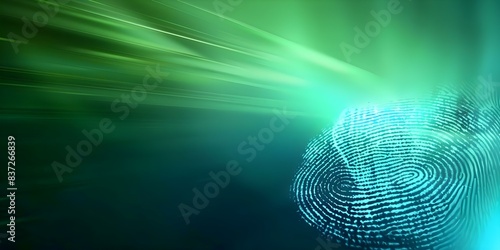 Biometric data includes fingerprints retina scans DNA and unique physical identifiers. Concept Biometric Data, Fingerprints, Retina Scans, DNA, Physical Identifiers photo