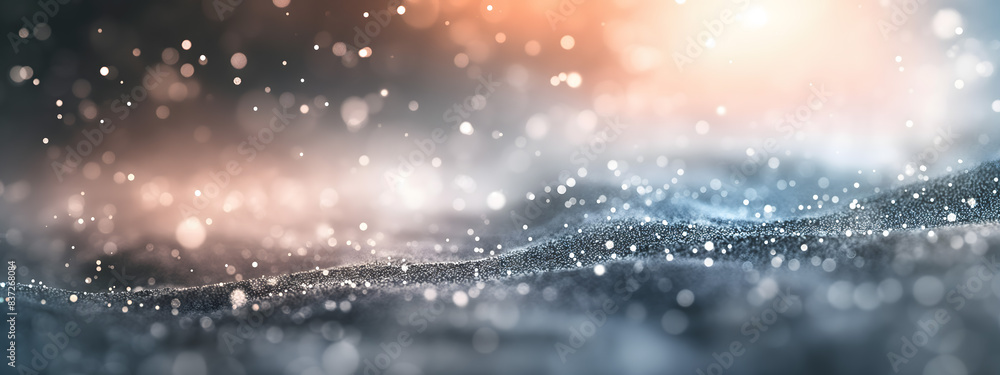 Abstract background of White noise resembling a snowstorm, clean graphics, depth of field Abstract background of White noise resembling a snowstorm, clean graphics, depth of field