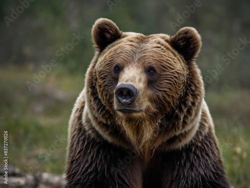 Wallpaper Mural brown bear in the forest Torontodigital.ca