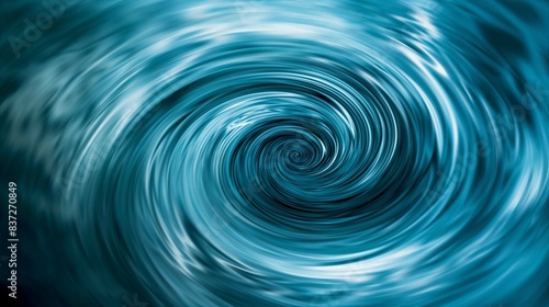 Abstract Blue Swirl Pattern