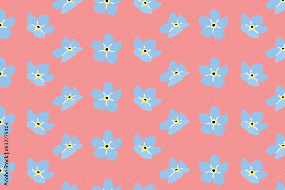 Flower seamless pattern. Vector nature illustration Flower seamless pattern. Vector nature illustration