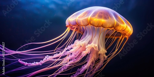 Jellyfish isolated on background © artsakon