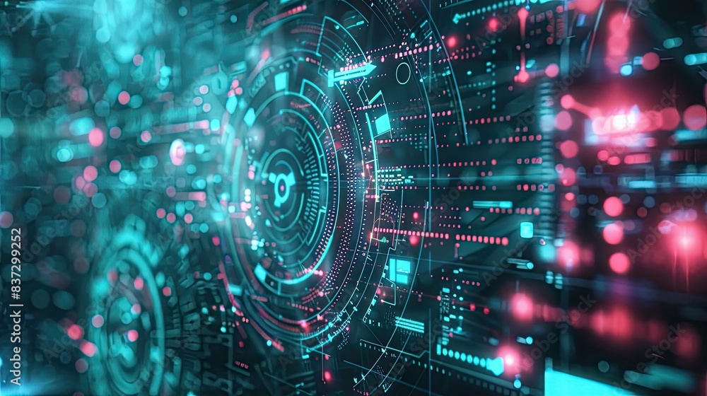 Abstract holographic interface Abstract holographic interface