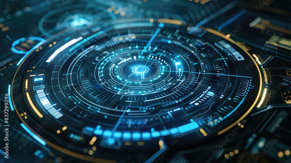 Abstract holographic interface Abstract holographic interface