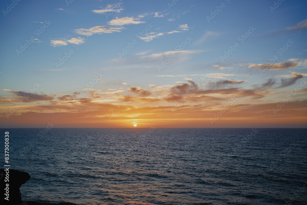 Fototapeta premium sunset over the ocean