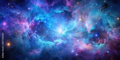 Nebula stardust wallpaper in blue  purple  and magenta galaxy