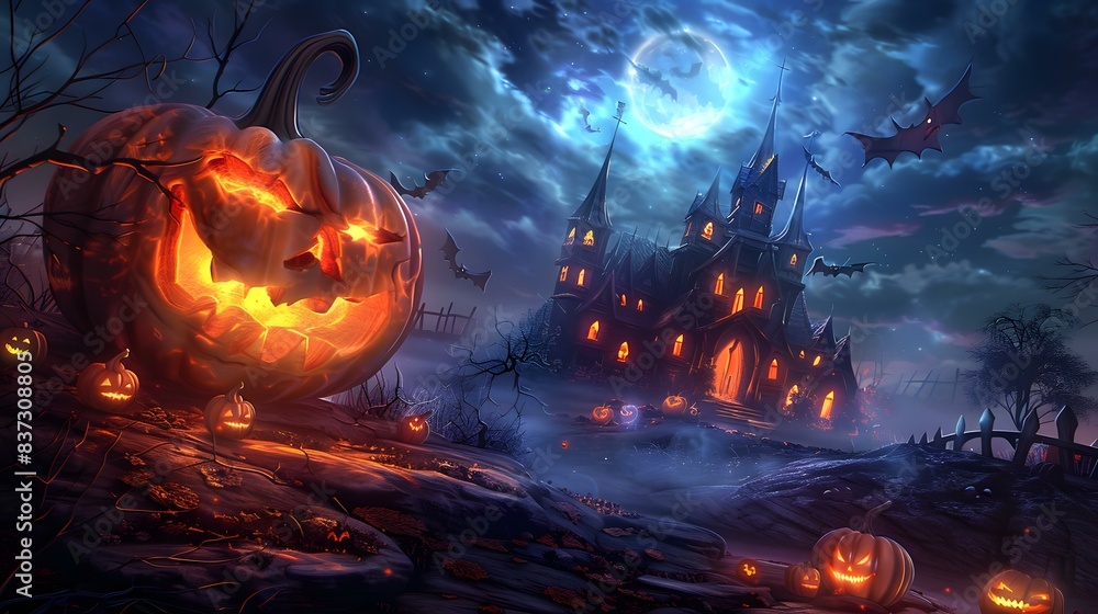 A spooky Halloween night A spooky Halloween night