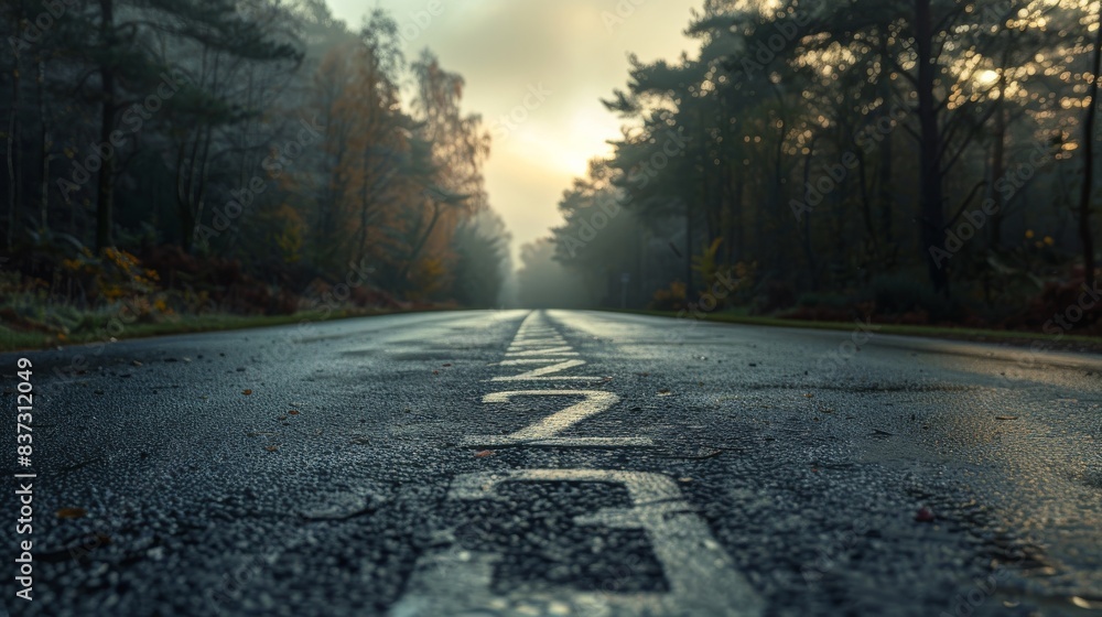 2023 letters on the road. The beginning of the year 2023 that continues to line up the year of the future. 2023 letters on the road. The beginning of the year 2023 that continues to line up the year of the future.