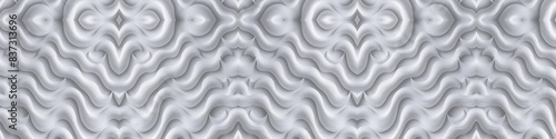 Obraz na płótnie A white background with a pattern of white lines and shapes w salonie