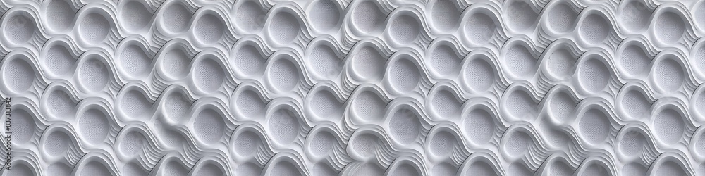 A white background with a pattern of small white circles