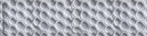 Obraz na płótnie A white background with a pattern of small white circles w salonie