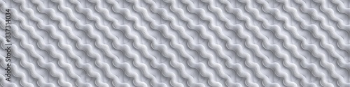 Obraz na płótnie A white and grey striped fabric with a pattern of white and grey w salonie