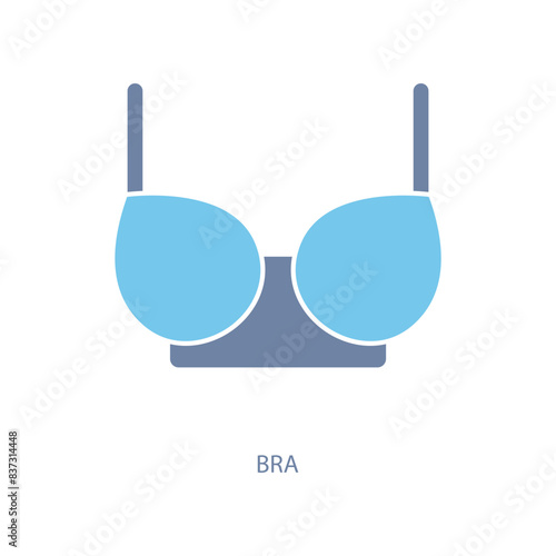 bra concept line icon. Simple element illustration. bra shirt concept outline symbol design.