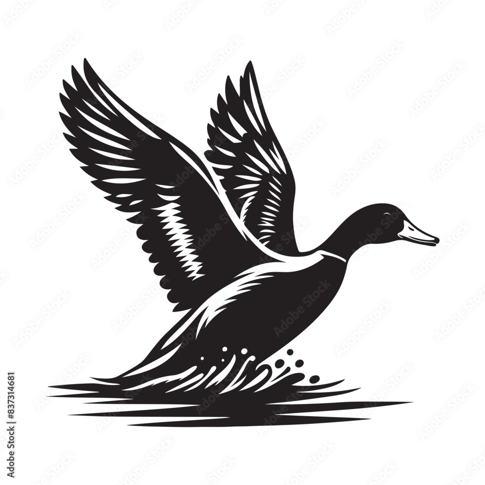 Duck vector silhouette Duck vector silhouette