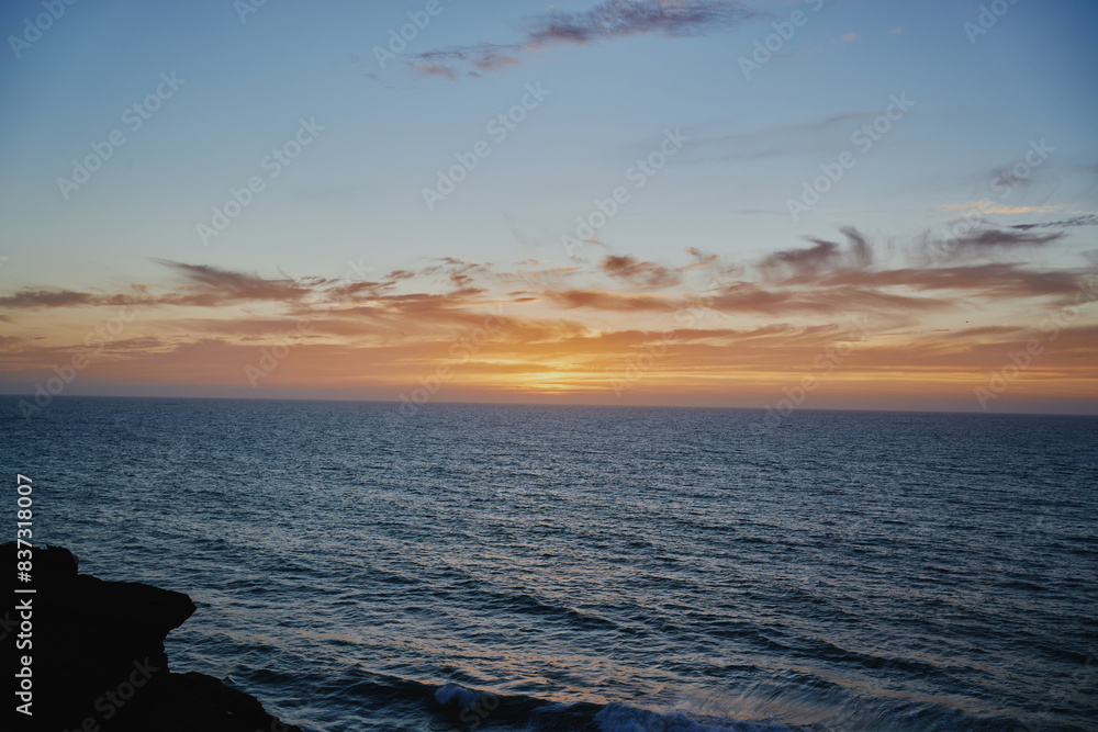 Obraz premium sunset over the ocean