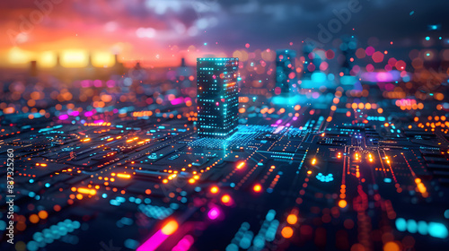 A social media post discussing the ethical implications of technological advancements, inviting followers to share their perspectives on topics like privacy, automation, and AI ethics