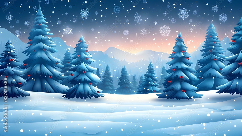 A winter forest A winter forest