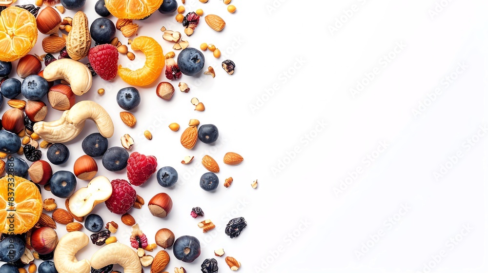 Minimalist fruits and nuts mix Minimalist fruits and nuts mix