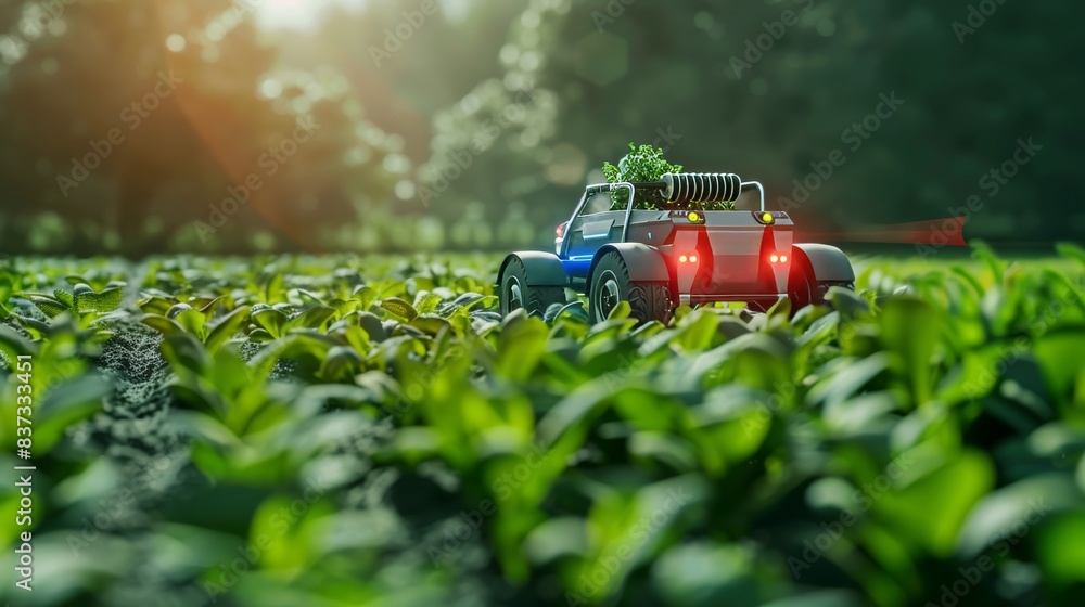 Agriculture robotic and autonomous car working in smart farm, Future 5G technology with smart agriculture farming concept --ar 16:9 Job ID: 812477ad-07c9-4002-8ac0-53b4b8fe69d9 Agriculture robotic and autonomous car working in smart farm, Future 5G technology with smart agriculture farming concept --ar 16:9 Job ID: 812477ad-07c9-4002-8ac0-53b4b8fe69d9