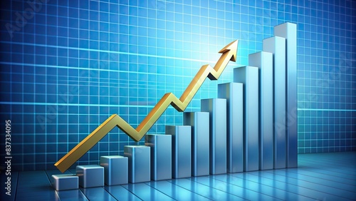 Increasing graph reaching upward, symbolizing rising profits