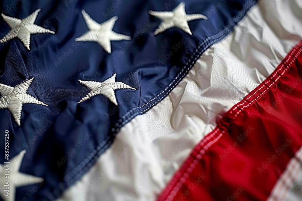 American Flag Waving in the Wind American Flag Waving in the Wind