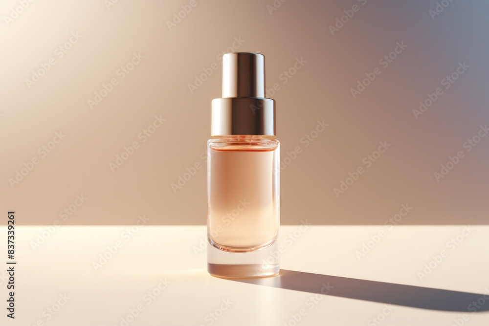 Elegant Perfume Bottle with Soft Light and Shadow Elegant Perfume Bottle with Soft Light and Shadow