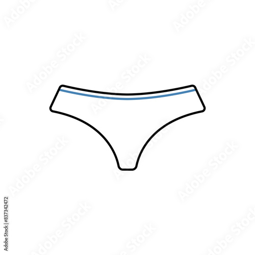 panties concept line icon. Simple element illustration. panties concept outline symbol design.