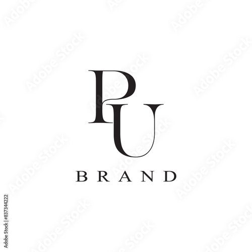 Letter PU logo, letter UP logo, initial PU,UP monogram logo vector, t shirt design ,UP letter logo design